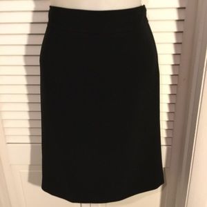 Ann Taylor petites 4P black a-line skirt